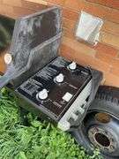 WEBER GAS GRILL WITH 2 PROPANE TANKS