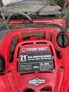 TROY-BILT 21" PUSH MOWER (HAS BAGGER)