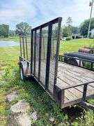 Carry-All bumper hitch trailer w/ side and rear drop gates