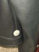 Express Black Leather Jacket (Size M) and NovaMen Red Snakeskin Print Leather Jacket (Size L)