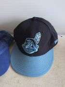 Vintage blue Indians hat and blue hat