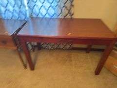 PAIR OF WOODEN TABLES