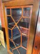 VINTAGE SECRETARY DESK WITH CHINA HUTCH