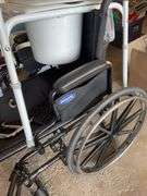 WHEELCHAIR AND PORTABLE TOILET