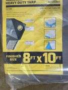 WORK LIGHT CORD REEL COMBO AND NEW TARP