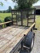 Top Brand 6x10 bumper hitch trailer w/ drop gate