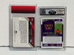 2024 Panini Score-A-Treat Jayden Daniels Green Bats RC (Mint 9) and 2024 Topps Now Jayden Daniels RC