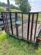 Carry-All bumper hitch trailer w/ side and rear drop gates