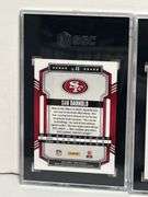 2019 Donruss Deebo Samuel Red Hot Rookies RC (SGC 10) and 2023 Panini Score Sam Darnold Red (SGC 9)