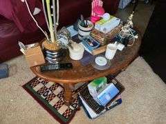 COFFEE TABLE WITH CONTENTS