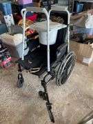 WHEELCHAIR AND PORTABLE TOILET