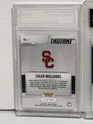 2024 Panini Instant Caleb Williams RC (Gem Mint 10) and 2023 Panini Instant Caleb Williams (Gem Mint