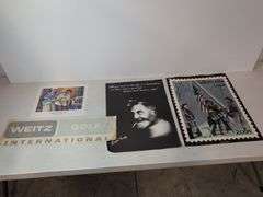 Sports pictures, signs, and other images