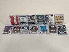 Assortment of Elite NFL WR Sports Cards (13 Cards Total)
