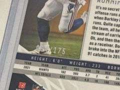 Assortment of NFL Elite Running Backs Sports Cards (8 Cards Total)