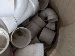 Assortment of PVC pipe fittings