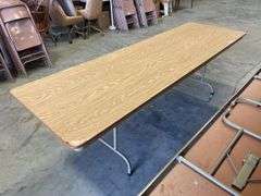 (4) Samsonite heavy duty tables - condition may vary