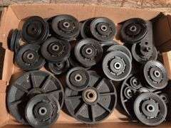 Flat of pulleys and cables