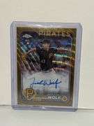 2024 Topps Chrome Jackson Wolf Gold Wave Autographed RC (#’d 12/50)