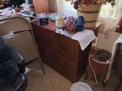 STORAGE CABINET, OFFICE CHAIR, AND ALL CONTENTS