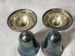 Wine Goblets, Possibly Sterling, 9 oz total weight