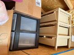 ALL CONTENTS IN LOFT INCLUDING RV WATER TANK, FOAM PADS, YOGA PAD, LUNCH BOX