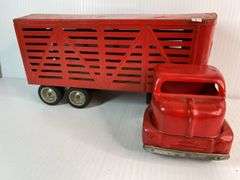 1950s Tonka Livestock Tractor Trailer