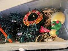 CHRISTMAS DECORATIONS AND LIGHTING (SHELVING NOT INCLUDED)
