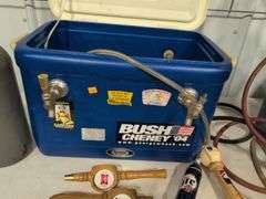 Tap handles with (2) carbon dioxide tanks and hoses
