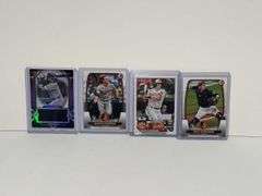2024 Topps Bo Bichette Single Jumbo Relic Card, 2023 Bowman Gunnar Henderson RC, 2023 Topps Adley Ru