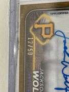 2024 Topps Chrome Jackson Wolf Gold Wave Autographed RC (#’d 12/50)