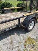 Top Brand 6x10 bumper hitch trailer w/ drop gate