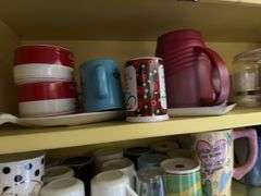 CROCKPOT, CAKE BOWLS, CUPS/WATER BOTLES, AND MORE