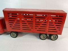 1950s Tonka Livestock Tractor Trailer