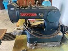 Chandler Tack-Master bar tacker industrial sewing machines with foot pedals