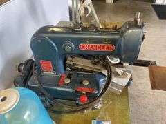 Chandler Tack-Master bar tacker industrial sewing machines with foot pedals
