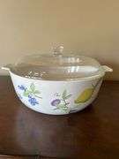 Narumi Neoceram Casserole Dish with Fruit Pattern and Lid