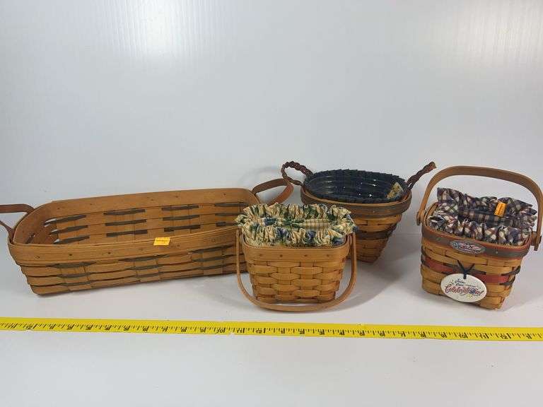 Longaberger 25th Anniversary Bee Basket, Bread Basket, Cracker Basket