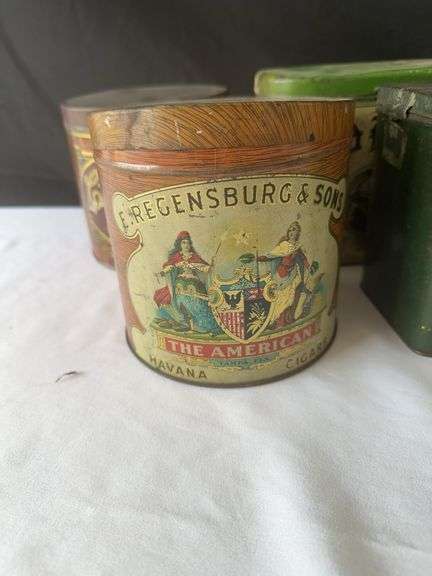 Old Cigar and Tobacco Tins