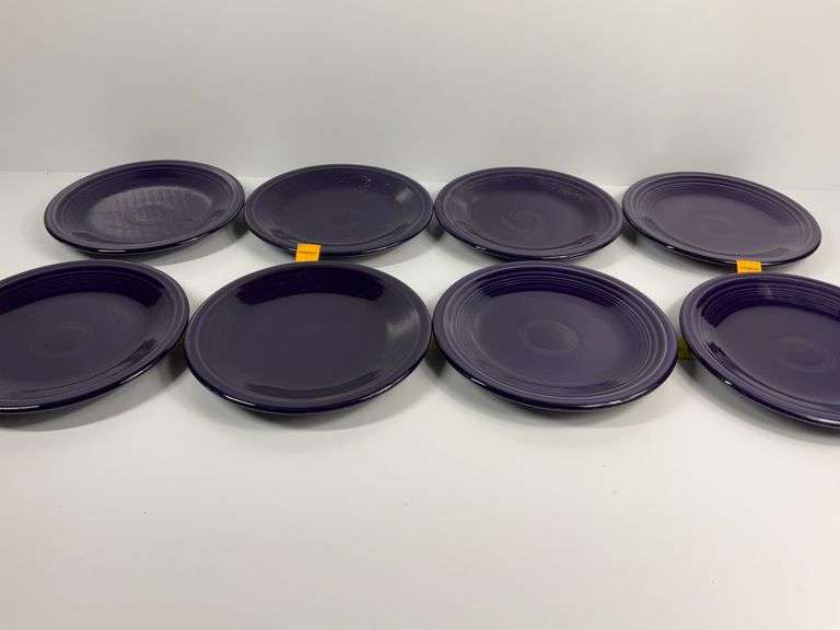 (8) Dark Blue Fiesta Ware Dishes