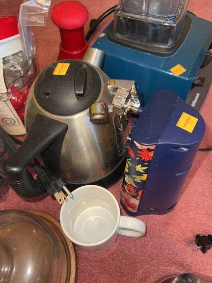 Large Assortment of Kitchen Appliances- Blenders, Mixers, Electric Can Opener