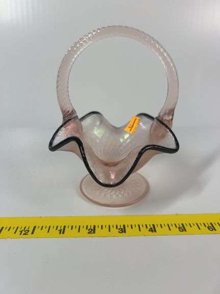 Fenton Pink Basket