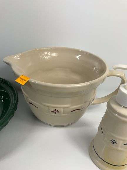 Longaberger Plates, Bowls and Pitcher, Soap Dispenser
