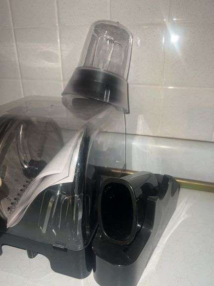 Assorted Kitchen Appliances and Butcher Block with Knives
