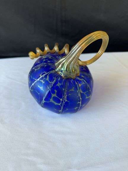 (5) Glass Pumpkins