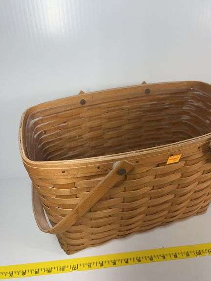 Longaberger Tall Basket, Longaberger Easter Basket, Longaberger 1999 Horizon of Hope Basket