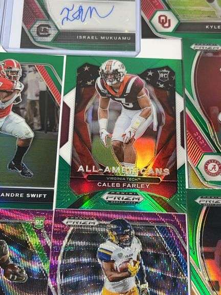 Assortment of College Football Trading Cards