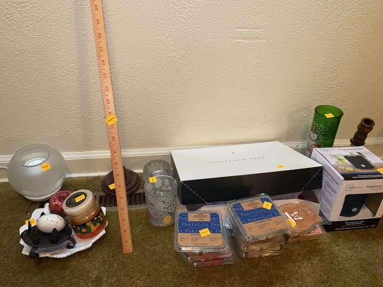 Assorted Candles/Wax/Candle Holders