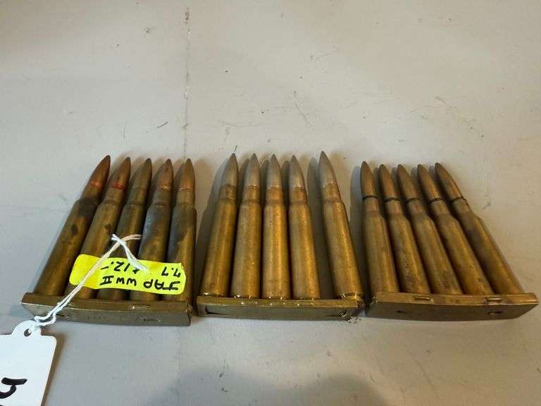 ASSORTED VINTAGE AMMO IN CLIPS