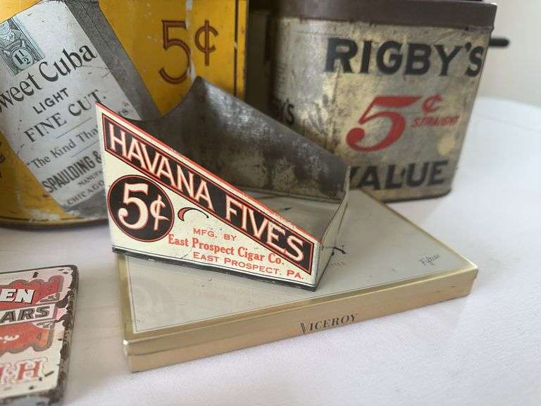 Old Cigar and Tobacco Tins